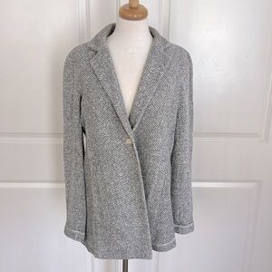 Eileen Fisher Knit Blazer 100% Organic Cotton Size Medium